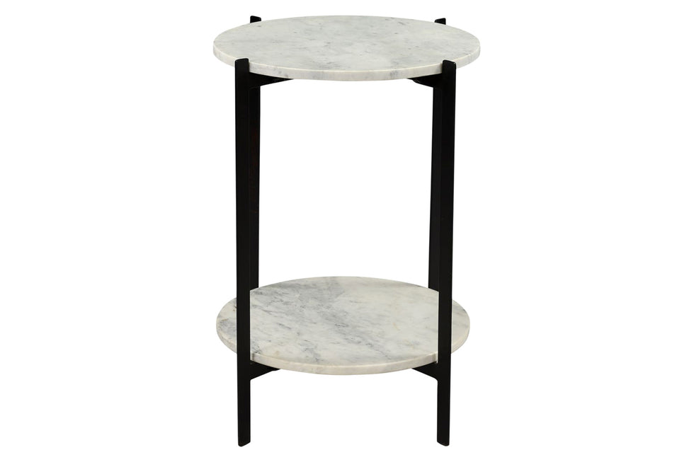 Moe's - Melanie Accent Table in White