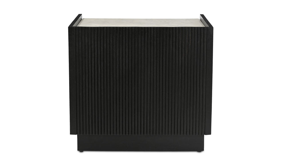 Moe's - Carter Modern 1 Drawer Nightstand in Black