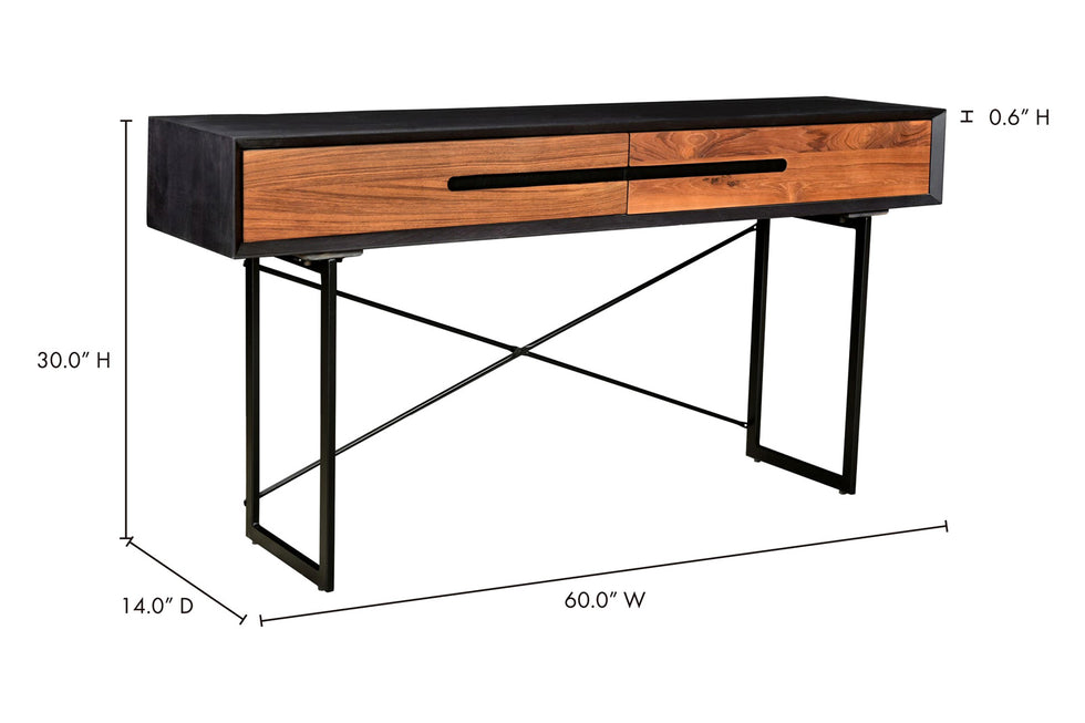 Moe's - Vienna Console Table in Brown