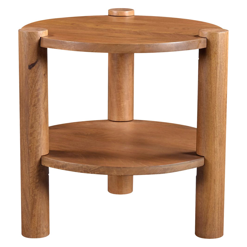 Moe's - Olsen Contemporary Round Accent Table in Vintage Brown
