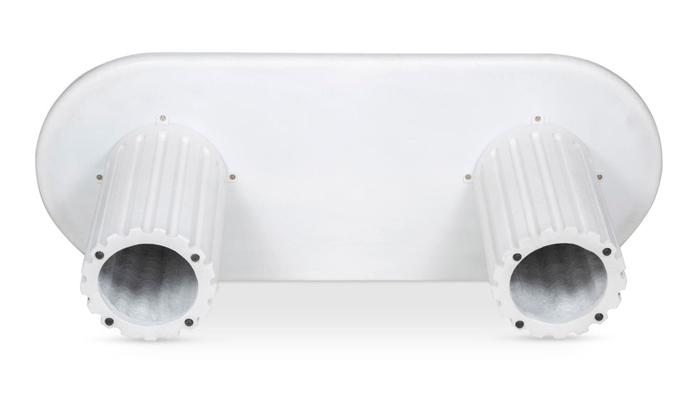 Moe's - Eris Contemporary Oval Outdoor Dining Table in White