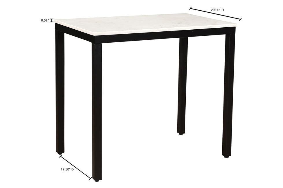 Moe's - Parson Marble Mini Desk in Black