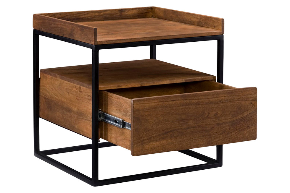 Moe's - Vancouver Side Table in Brown
