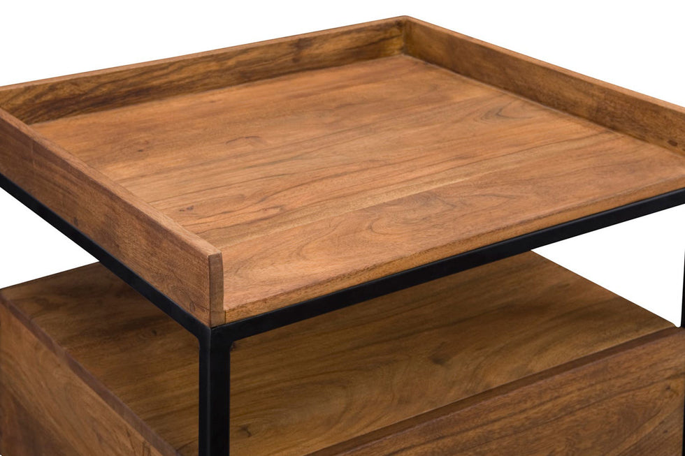 Moe's - Vancouver Side Table in Brown