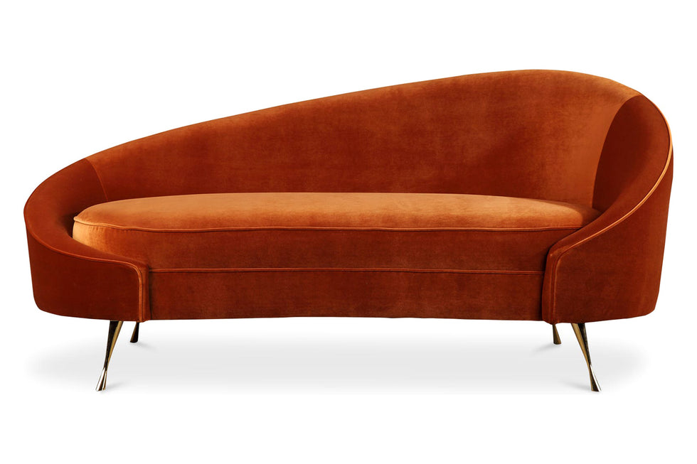 Moe's - Abigail Chaise in Orange