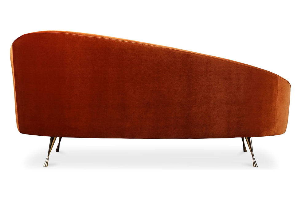Moe's - Abigail Chaise in Orange