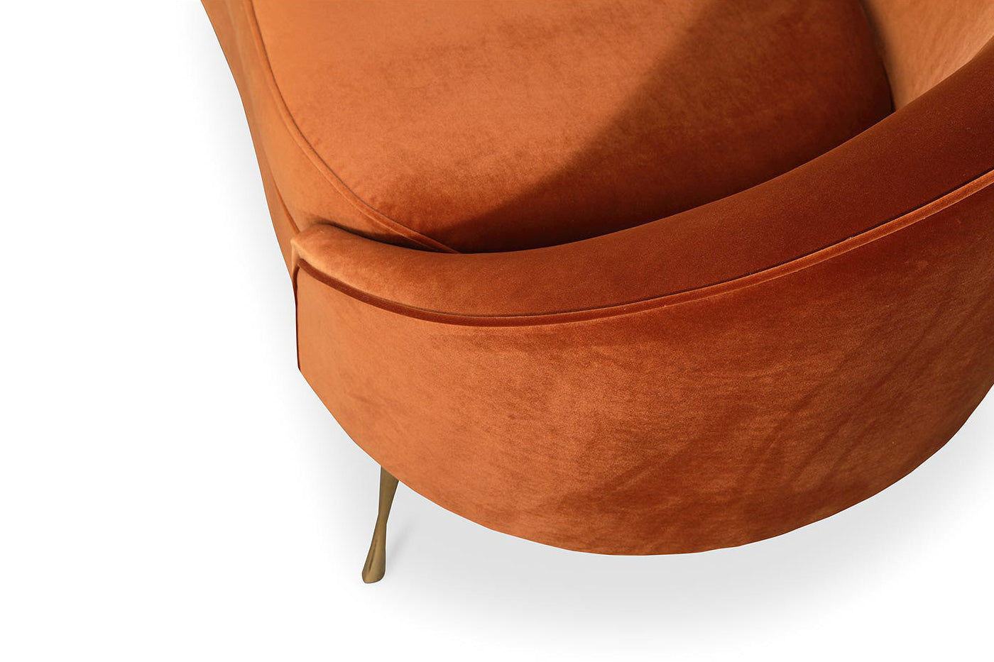 Moe's - Abigail Chaise in Orange