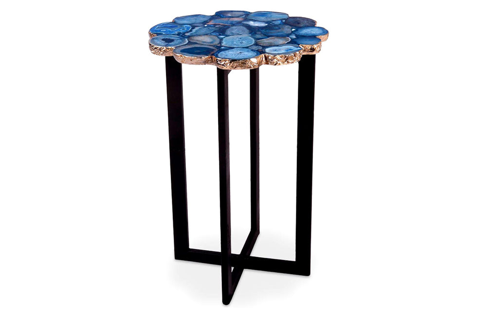 Moe's - Azul Agate Accent Table in Blue