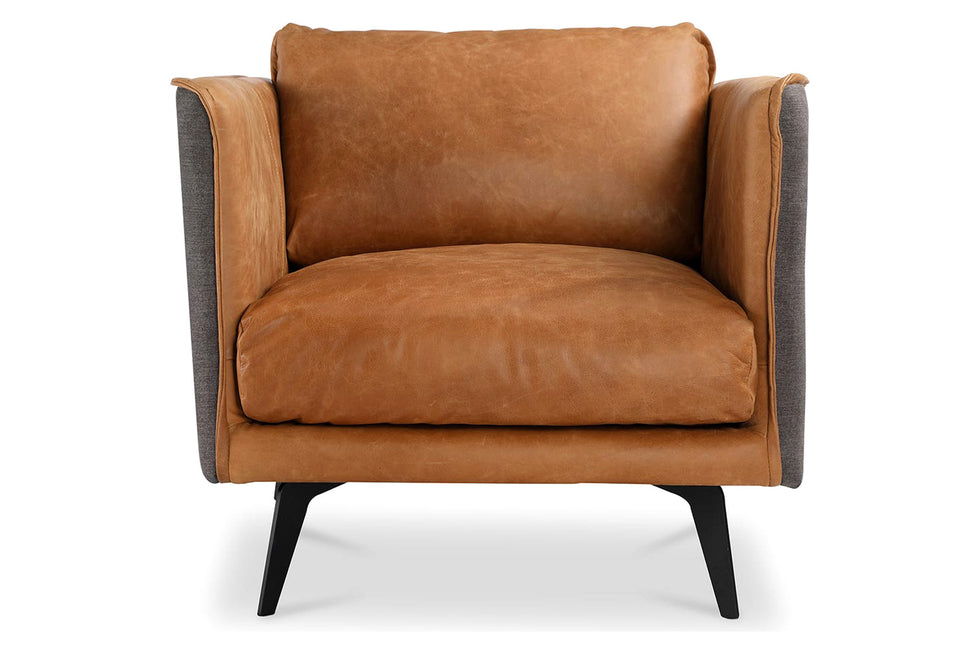 Moe's - Messina Leather Armchair in Brown