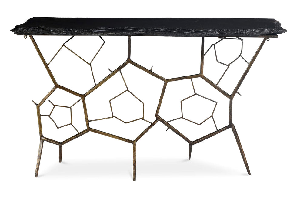 Moe's - Nate Slate Console Table in Gray