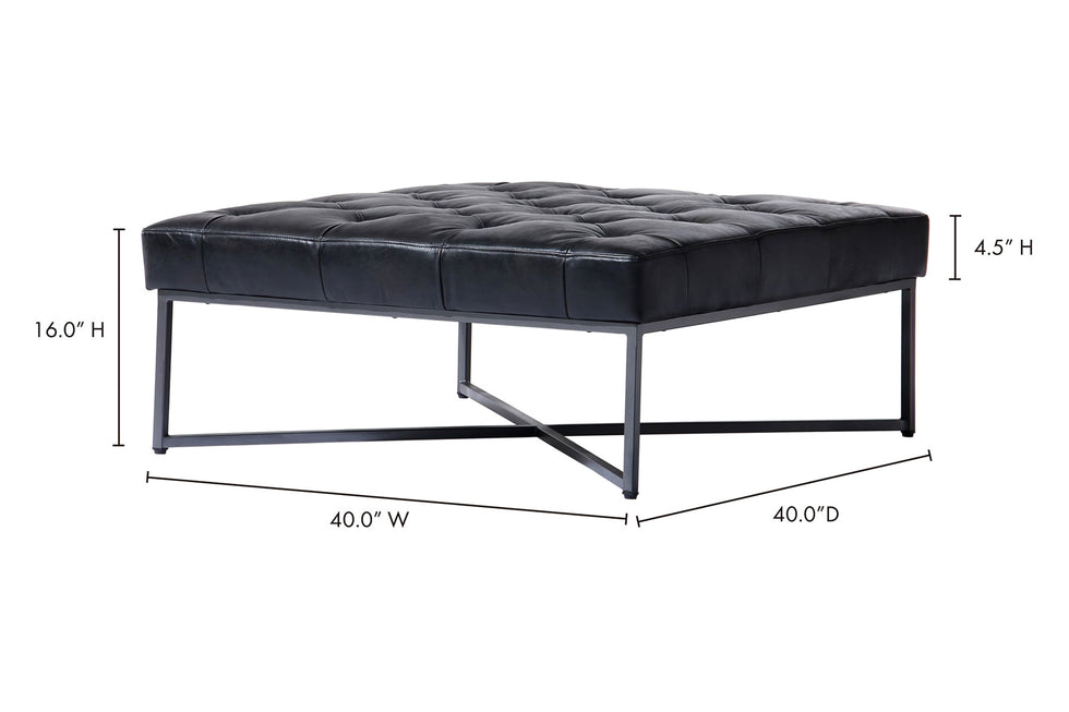 Moe's - Thad Ottoman in Black