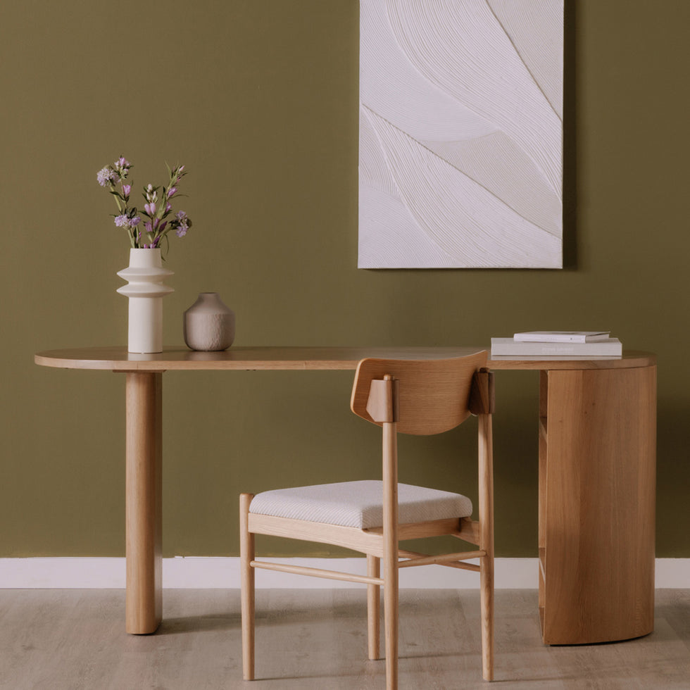 Moe's - Theo Desk in Brown