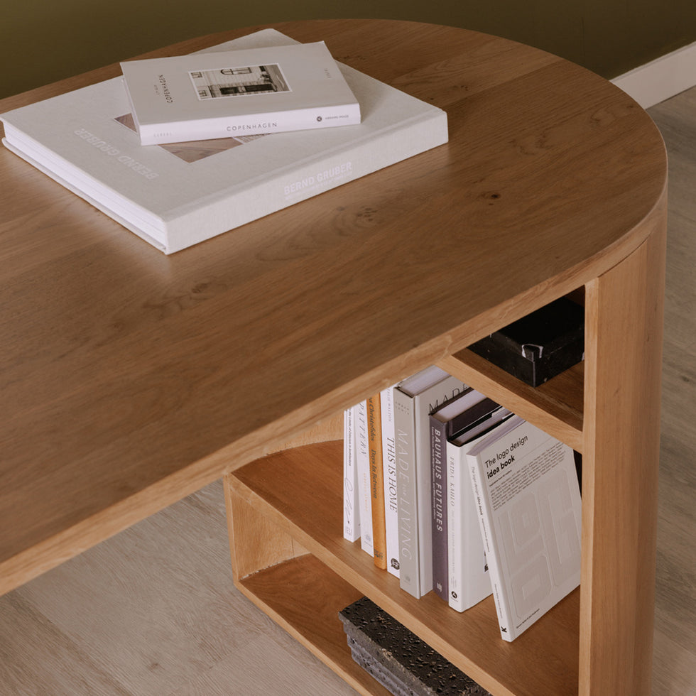Moe's - Theo Desk in Brown
