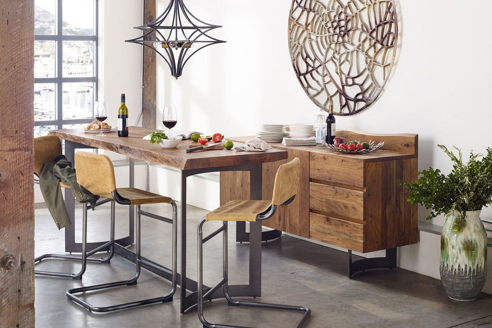 Moe's - Bent Counter Table in Brown