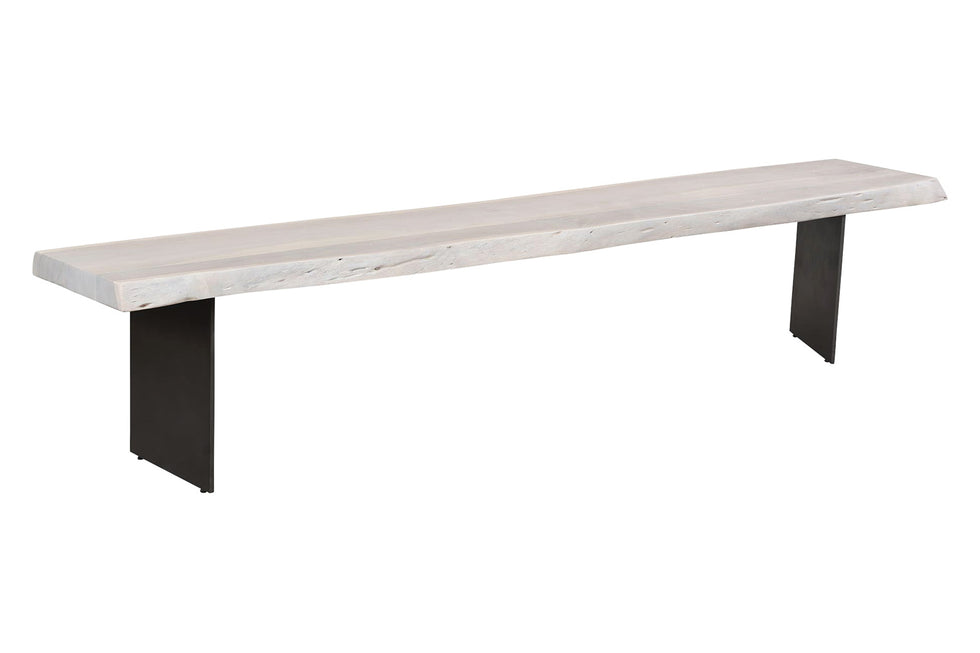 Moe's - Evans Dining Bench in White