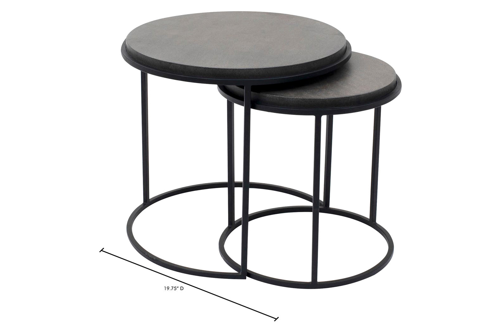 Moe's - Roost Nesting Tables Set of 2 in Black