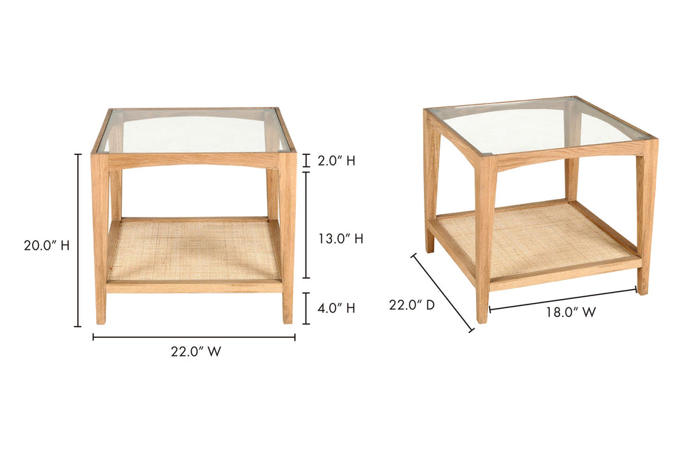 Moe's - Harrington Side Table in Clear