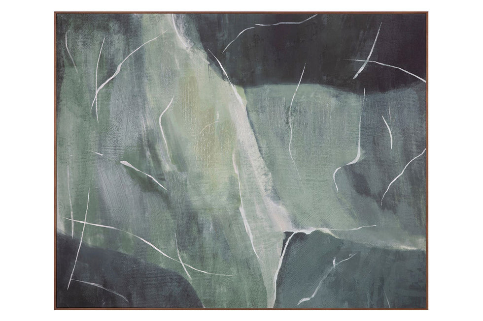 Moe's - Impression Framed Painting Verdant Palette
