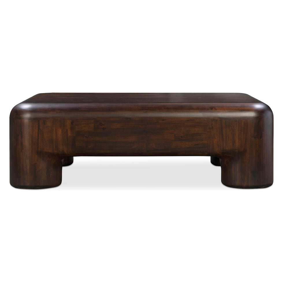 Moe's - Rowan Mid-Century Modern Coffee Table in Dark Brown