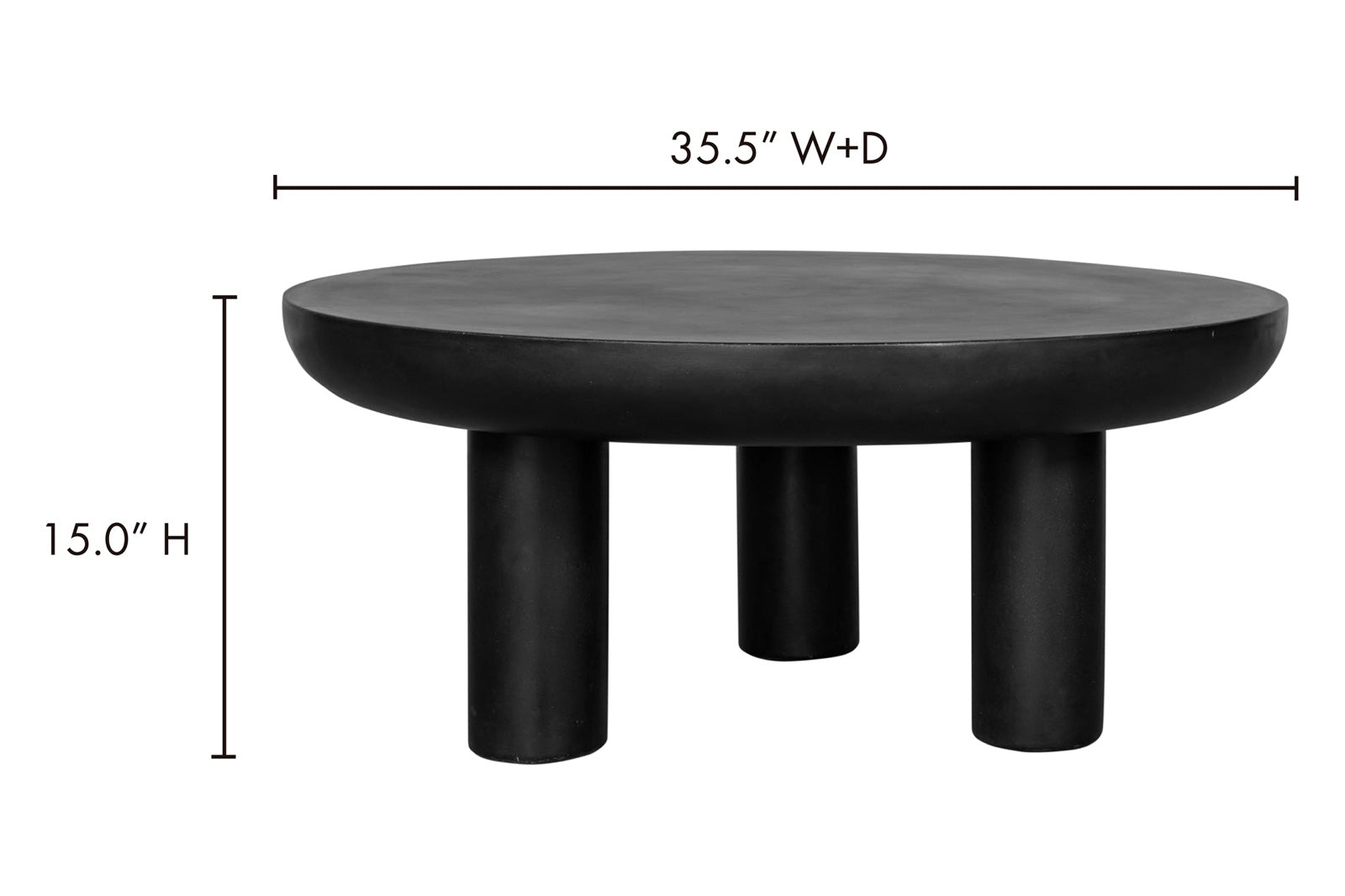 Moe's - Rocca Coffee Table in Black