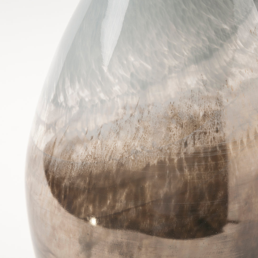Mercana - Erie Vase in Gray/White, Glass