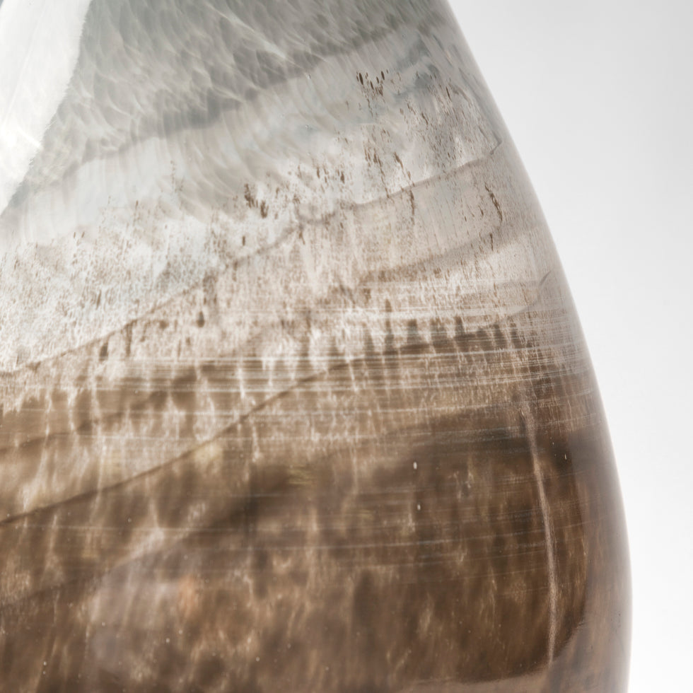 Mercana - Erie Vase in Gray/White, Glass