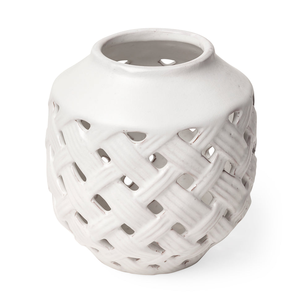 Mercana - Forillon Vase in White, Ceramic