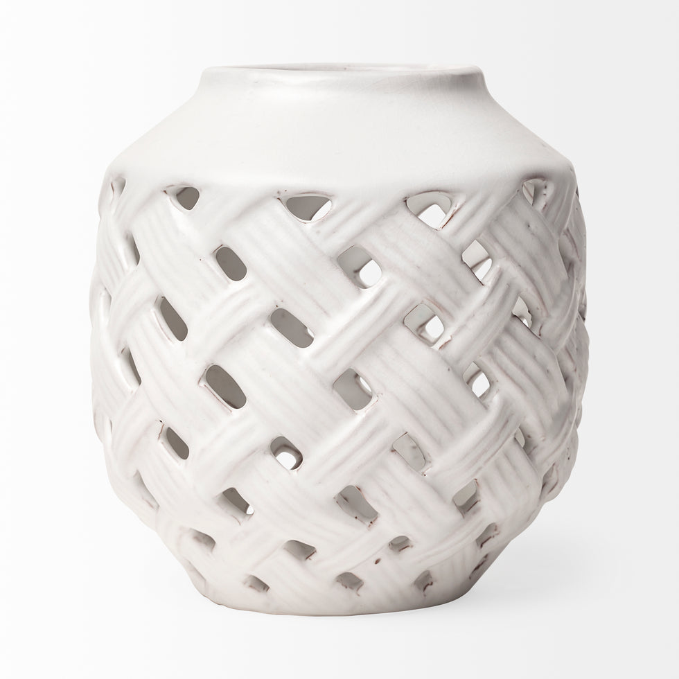 Mercana - Forillon Vase in White, Ceramic