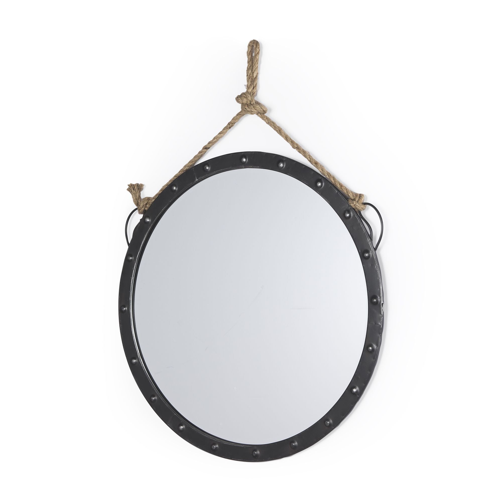 Mercana - Pendula Round Metal Frame Mirror
