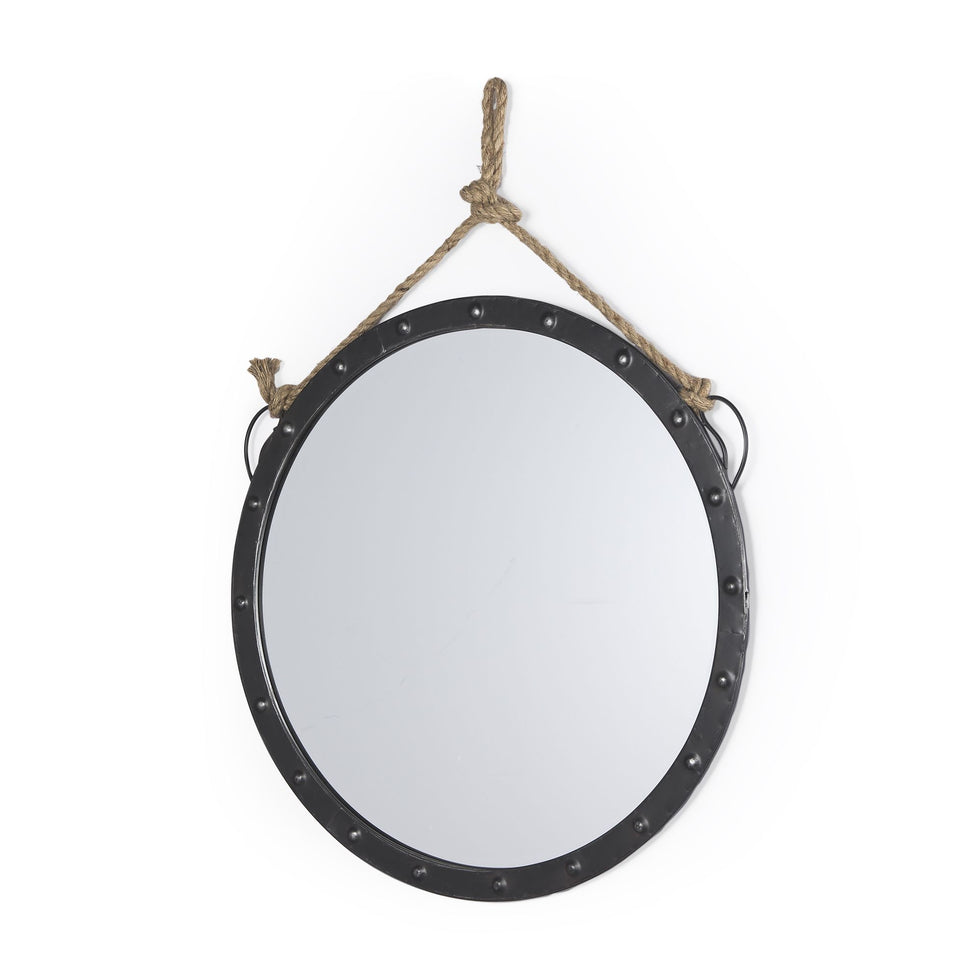Mercana - Pendula Round Metal Frame Mirror