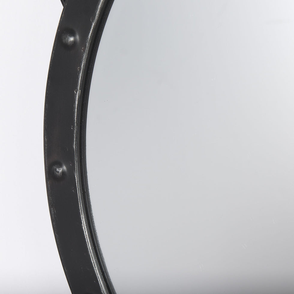 Mercana - Pendula Round Metal Frame Mirror