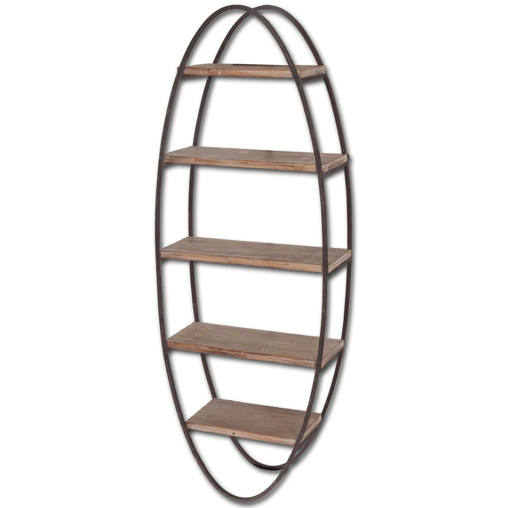Mercana - Metort Wood and Metal Wall Shelf