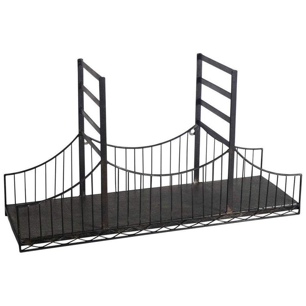 Mercana - Fran Matte Black Metal Golden Gate Bridge Wall Furniture