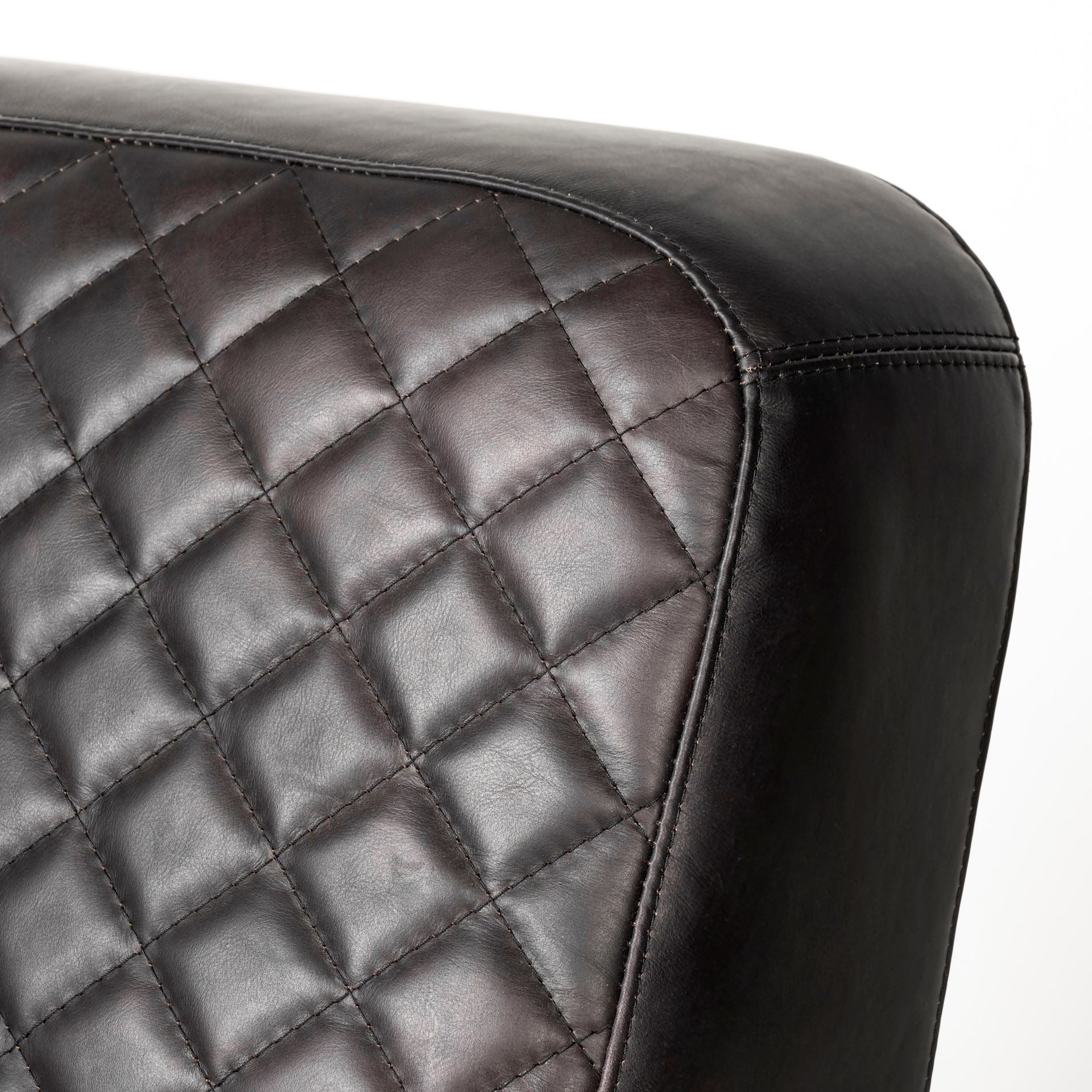 Mercana - Horace Leather Accent Chair in Black, Leather