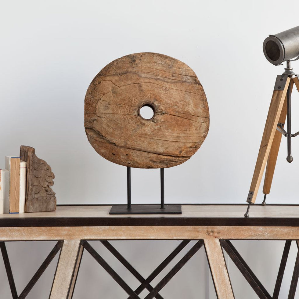 Mercana - Incana Object in Black/Brown, Solid Wood