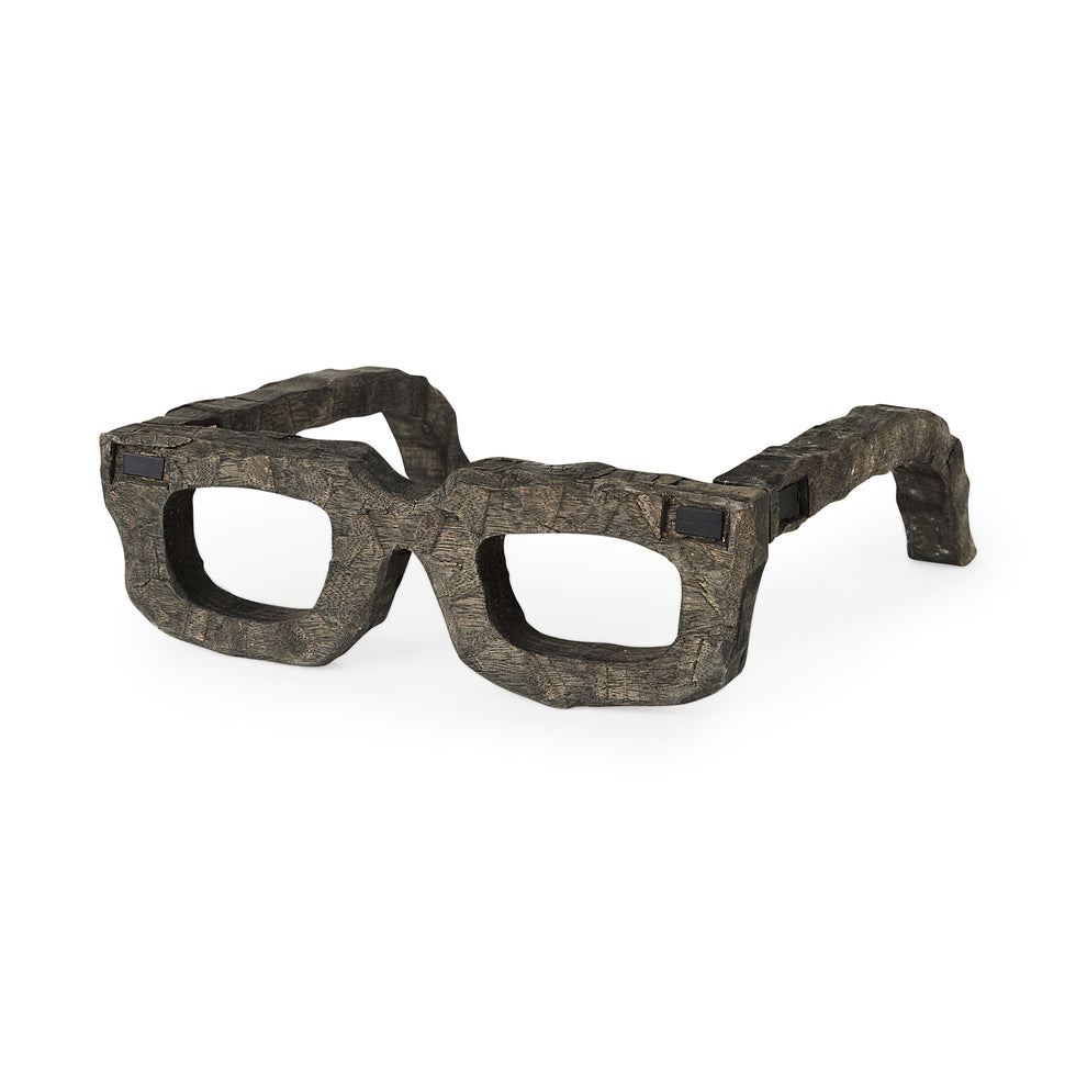Mercana - Elliot Object in Brown, Solid Wood