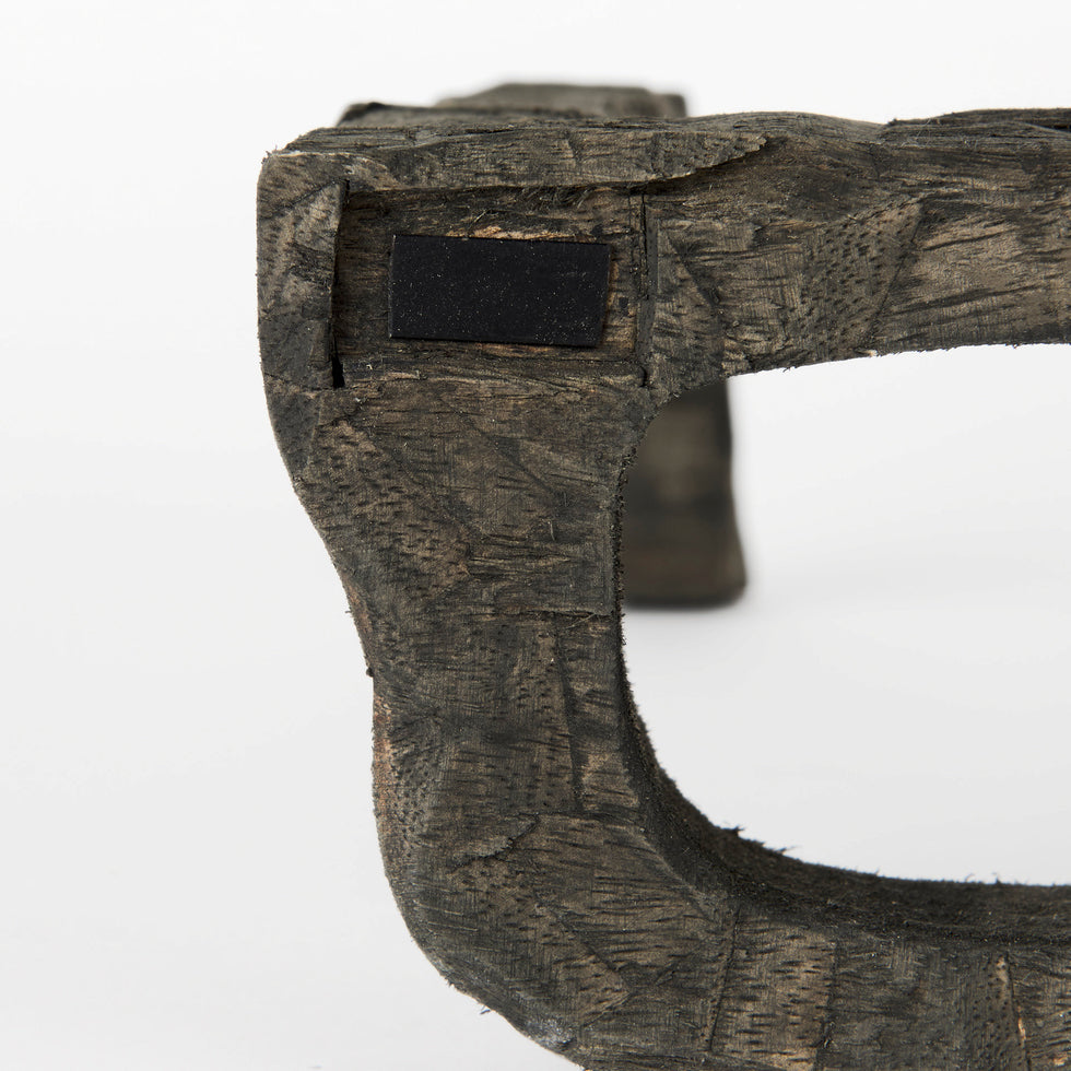 Mercana - Elliot Object in Brown, Solid Wood