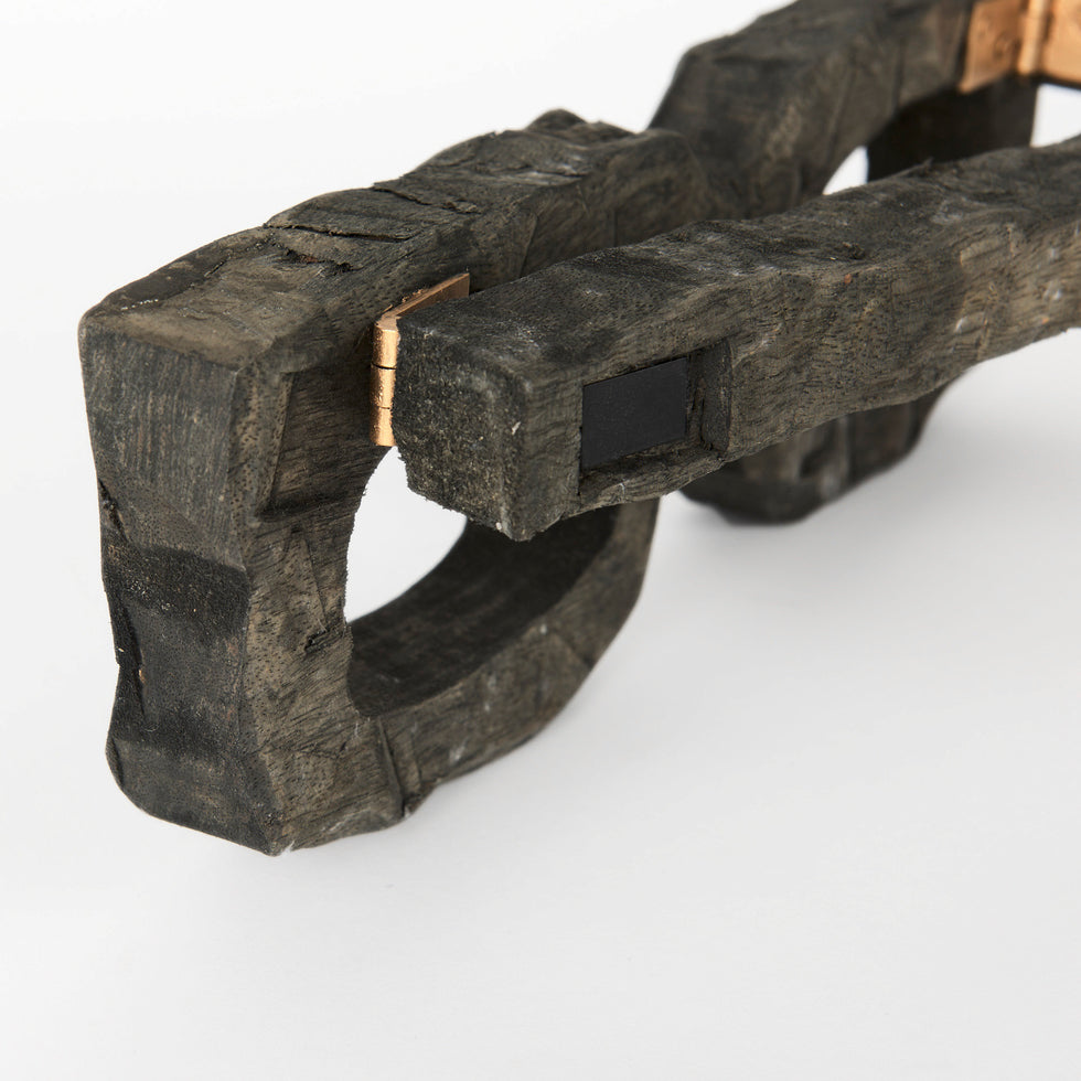 Mercana - Elliot Object in Brown, Solid Wood