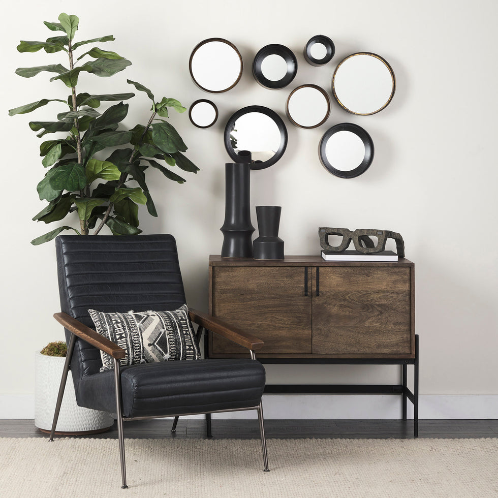 Mercana - Elliot Object in Brown, Solid Wood