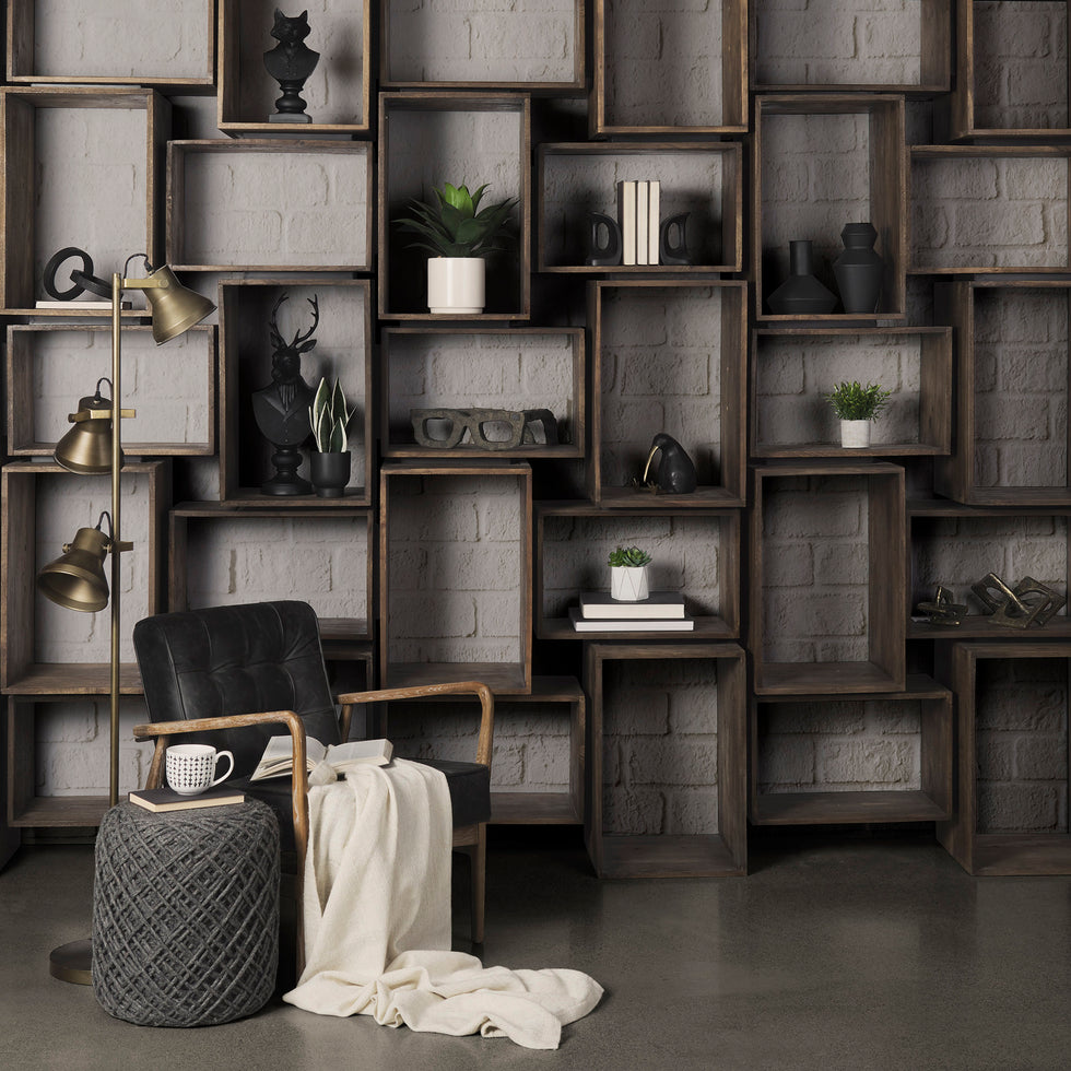 Mercana - Elliot Object in Brown, Solid Wood