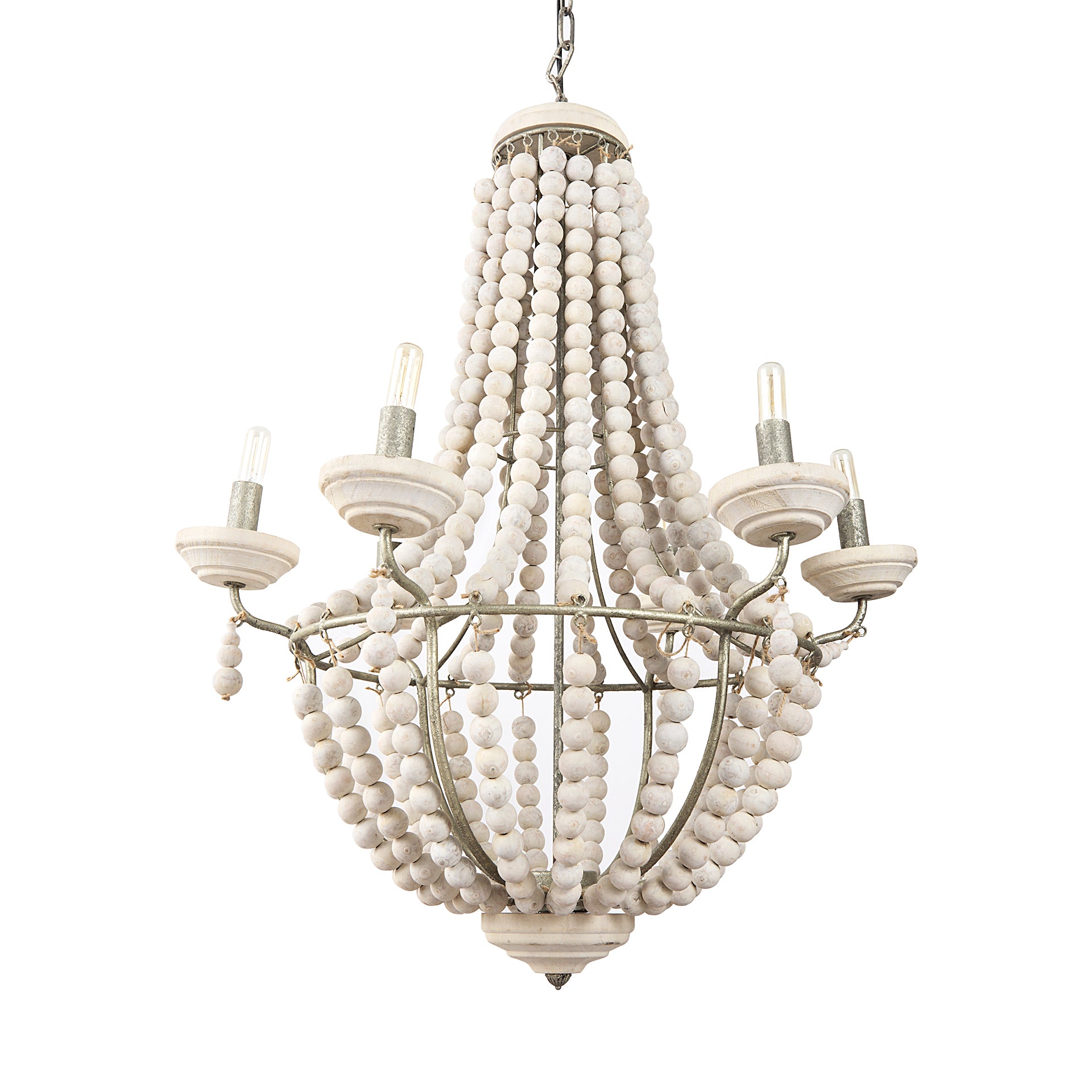 Mercana - Phillum Chandelier in White, Metal