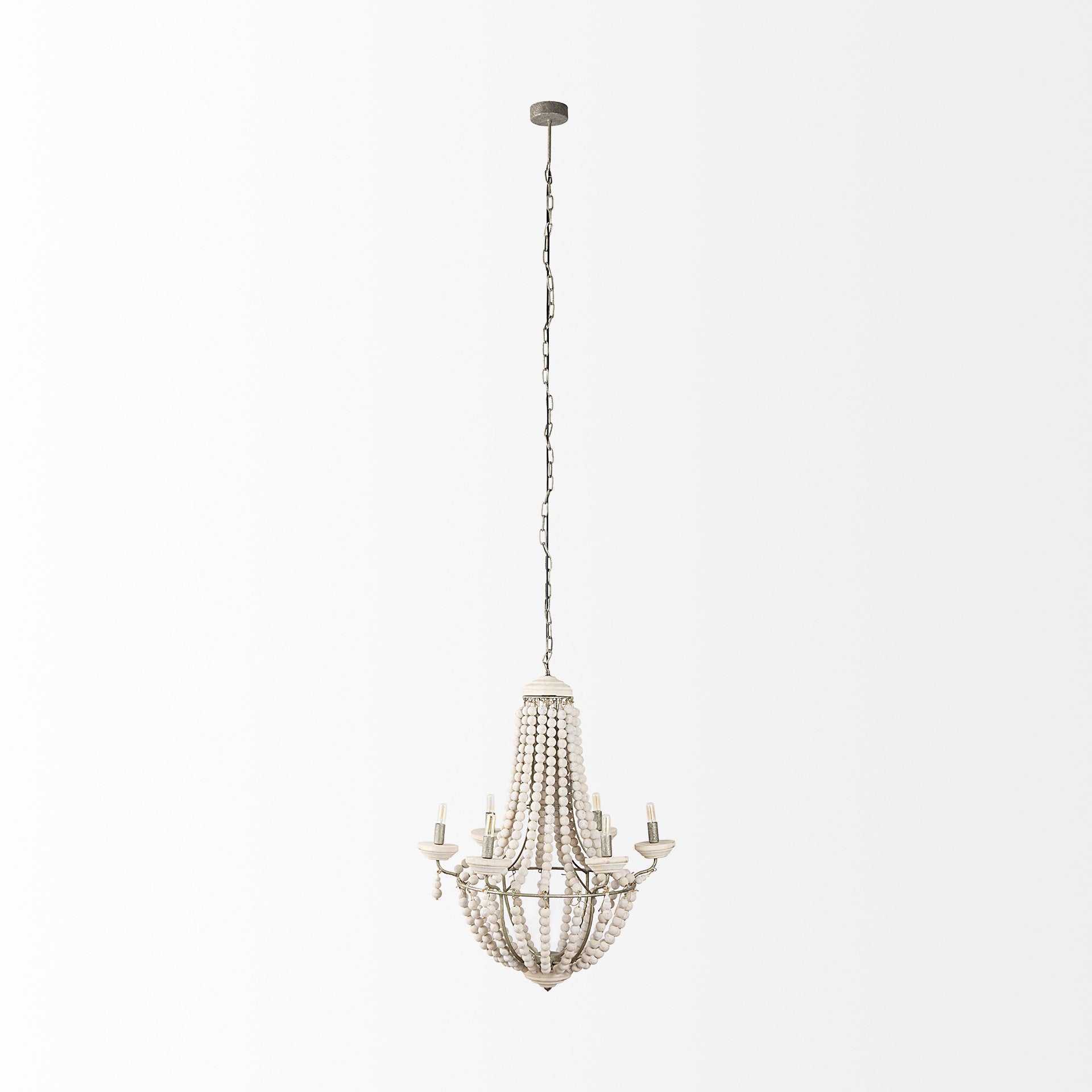 Mercana - Phillum Chandelier in White, Metal