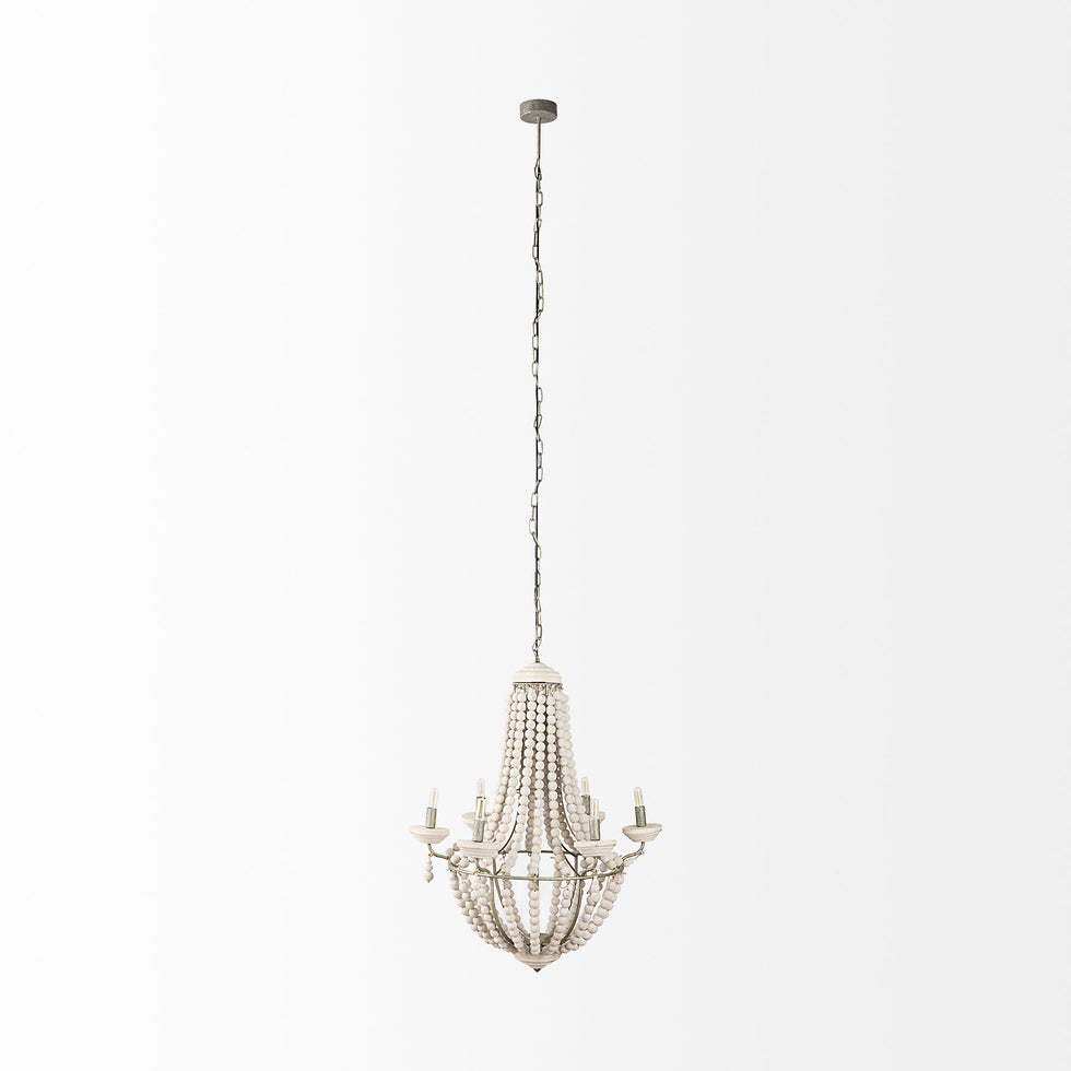Mercana - Phillum Chandelier in White, Metal