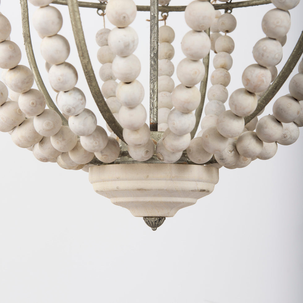 Mercana - Phillum Chandelier in White, Metal
