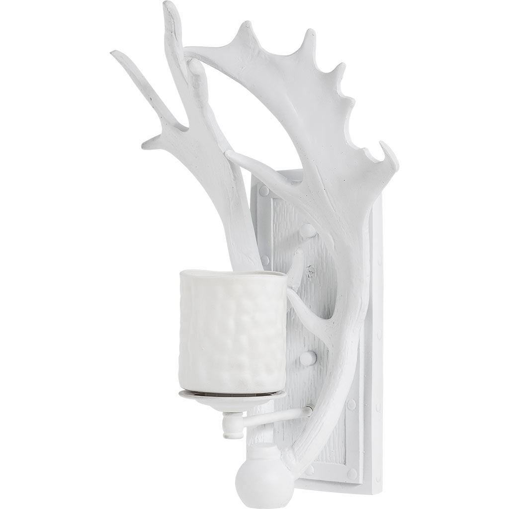Mercana - Rockland Wall Sconce in White, Wood