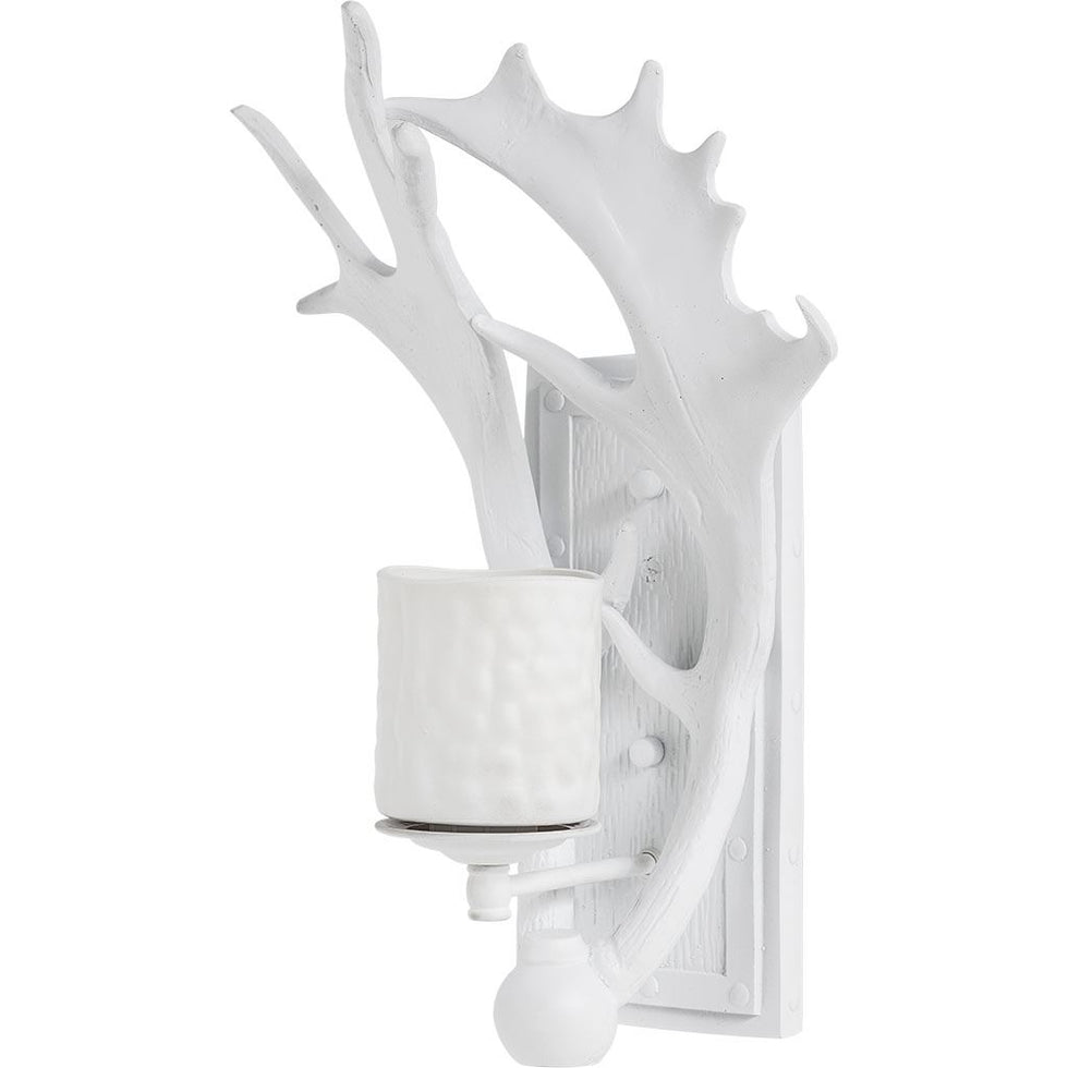 Mercana - Rockland Wall Sconce in White, Wood