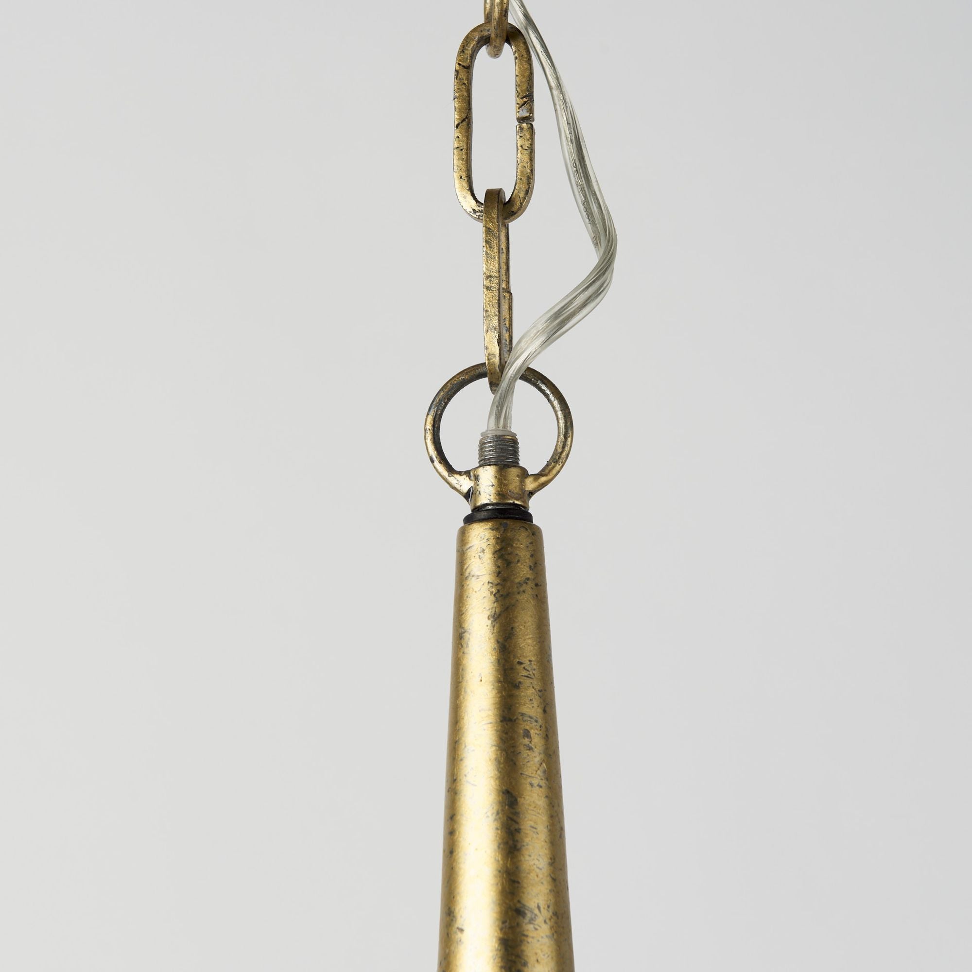 Mercana - Capsa Antique Gold and Silver Toned Metal Dome Pendant Light