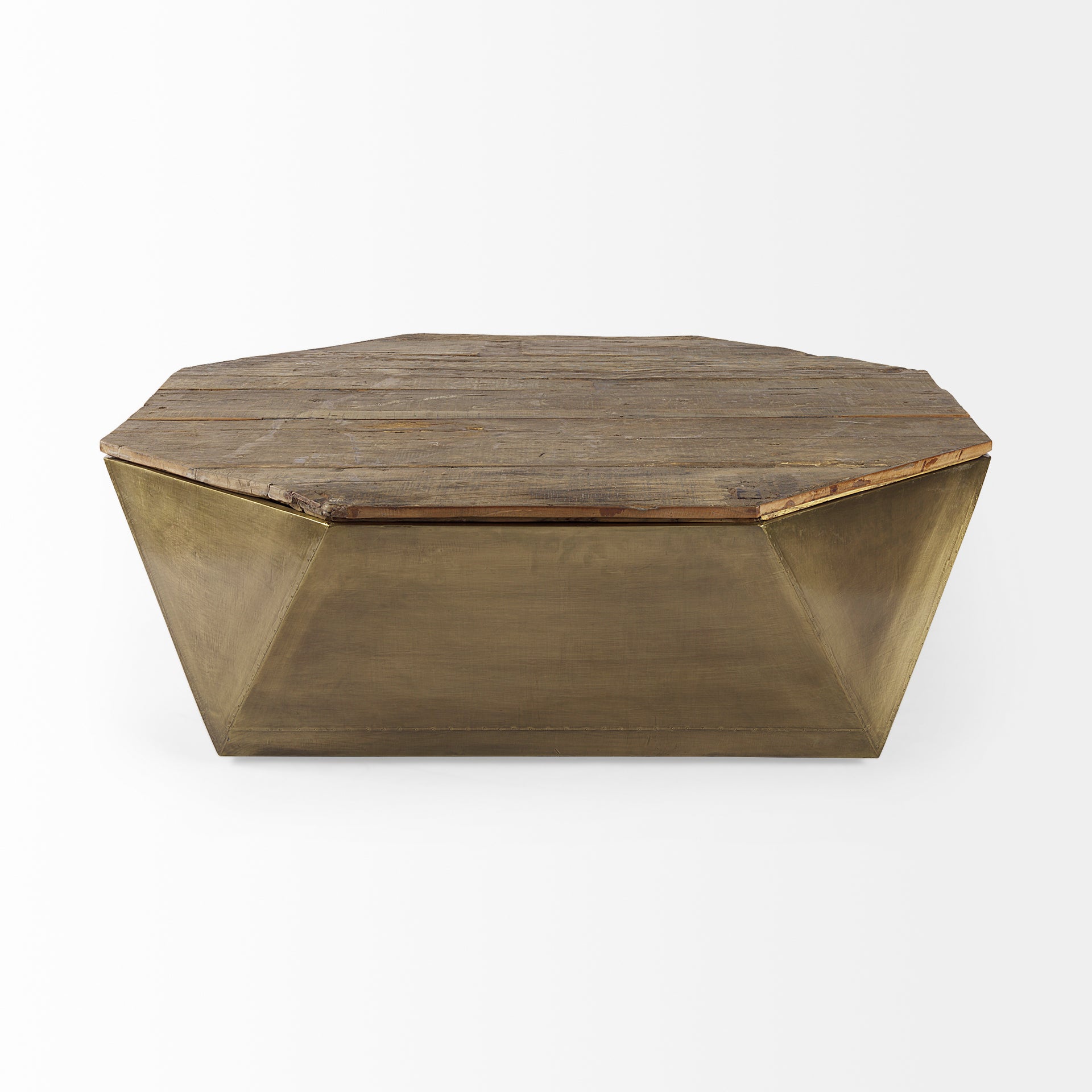 Mercana - Esagono Coffee Table in Gold, Metal