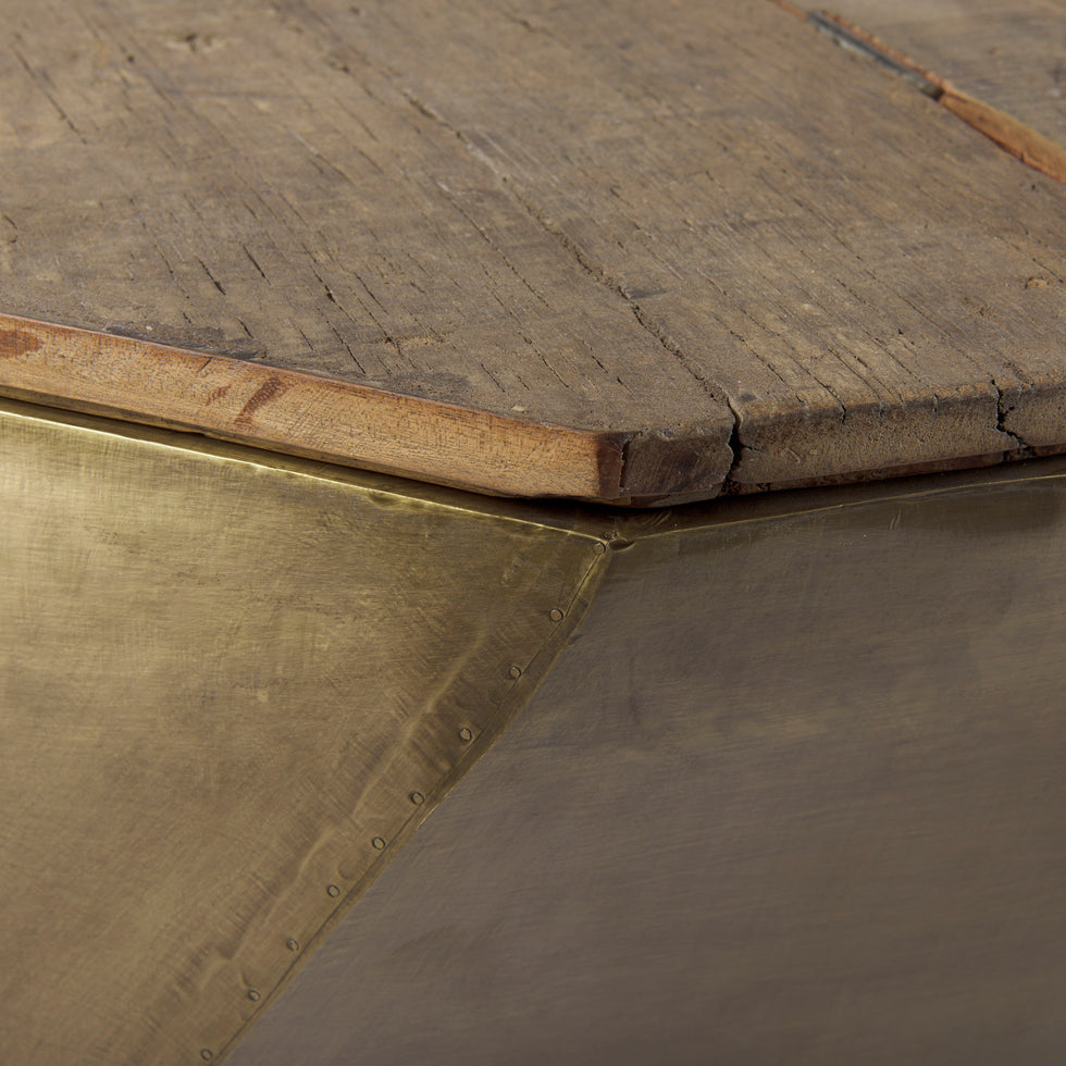 Mercana - Esagono Coffee Table in Gold, Metal