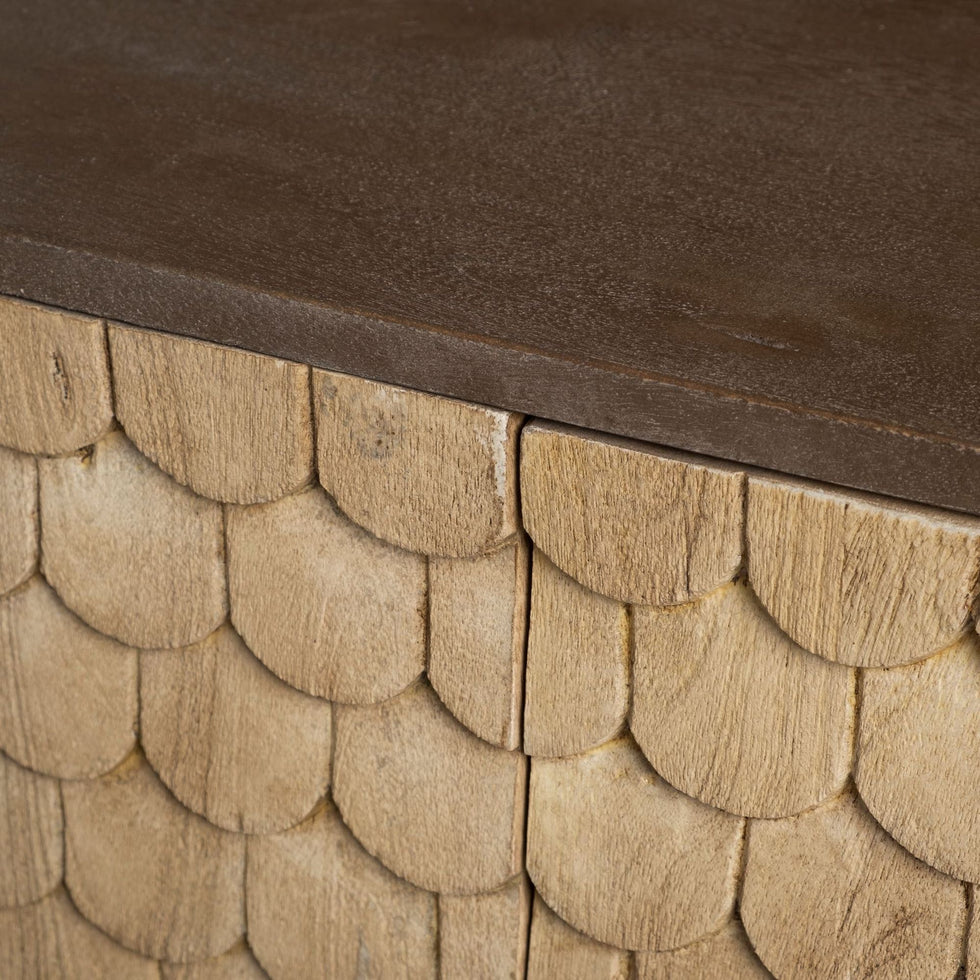 Mercana Swordfish Sideboard - Brown, Wood/Metal
